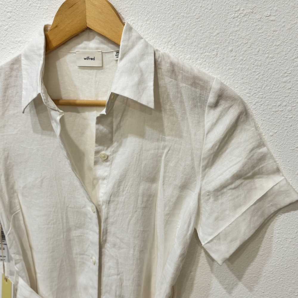 Aritzia Wilfred White Eleta Linen Maxi Dress - Picture 5 of 15